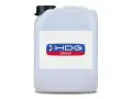 Bidone bianco con etichetta HDG GROUP. Contiene olio per proteggere il ferro dalla ruggine, ideale per la manutenzione.