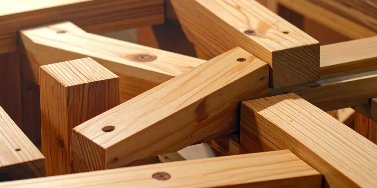 Legno grezzo, tagliato e forato, pronto per diventare mobili. Travi di pino grezzo, perfette per costruire.