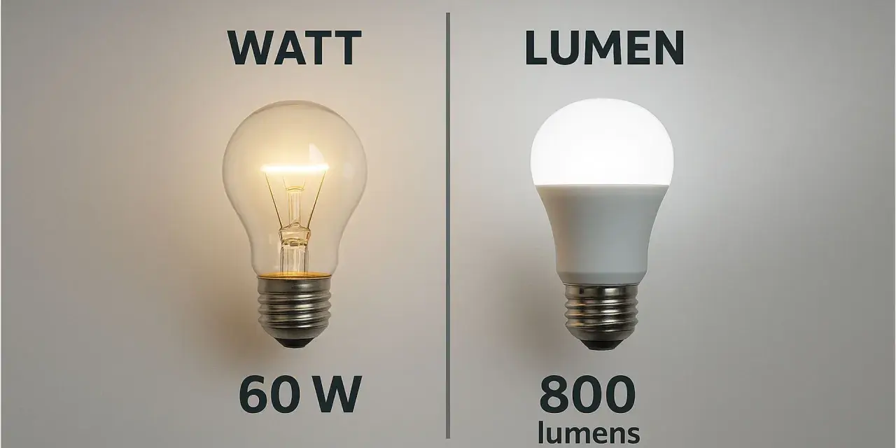 Confronto tra lampadina a incandescenza (60W) e LED (800 lumen). Scopri quale lampadina fa più luce con meno energia.