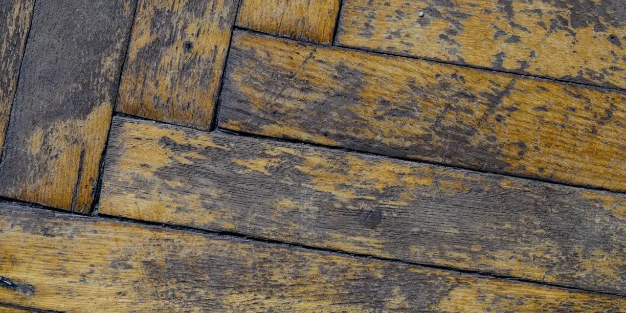 Parquet rovinato, con macchie scure e ingiallimenti. Scopri come togliere le macchie dal parquet per ridargli vita.