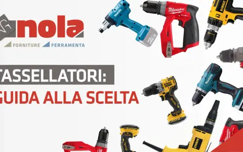 Vari trapani e tassellatori DeWalt, Makita e Milwaukee. Guida alla scelta per capire la differenza tra trapano e tassellatore.