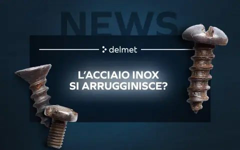 Viti con evidenti macchie ruggine su acciaio inox, che sollevano la domanda: l'acciaio inox si arrugginisce?