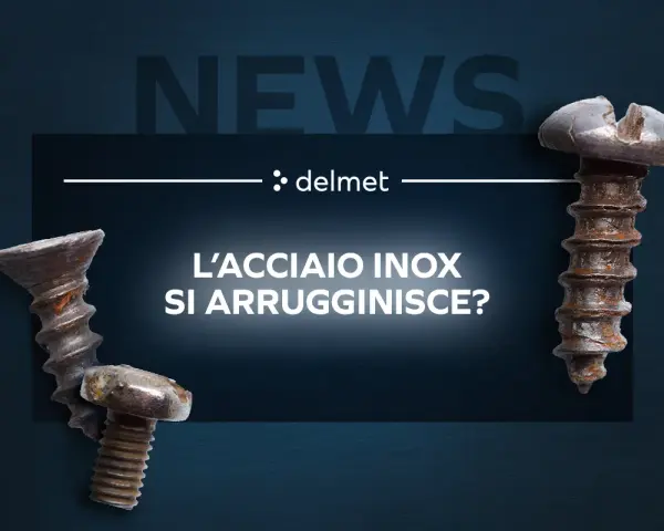 Viti con evidenti macchie ruggine su acciaio inox, che sollevano la domanda: l'acciaio inox si arrugginisce?