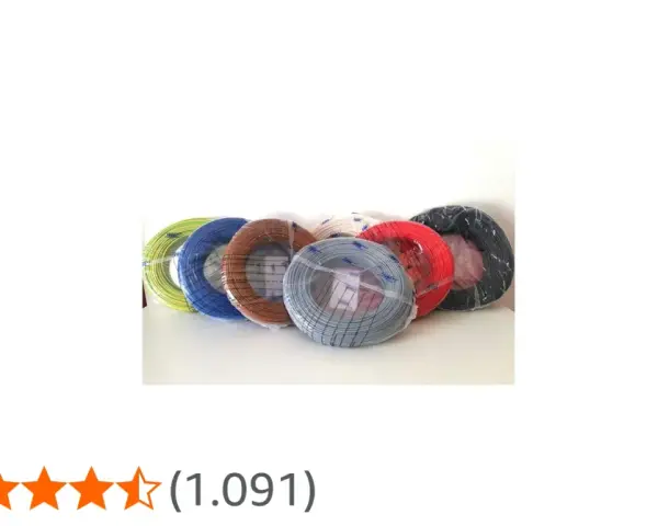 Sezione cavi elettrici casa: bobine colorate di cavi per impianti domestici, pronte per ogni esigenza.