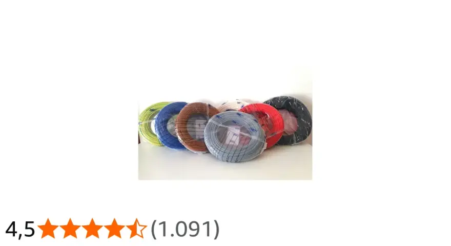 Sezione cavi elettrici casa: bobine colorate di cavi per impianti domestici, pronte per ogni esigenza.