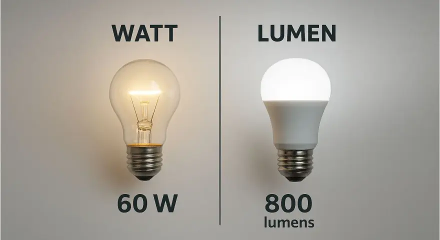 Confronto tra lampadina a incandescenza (60W) e LED (800 lumen). Scopri quale lampadina fa più luce con meno energia.