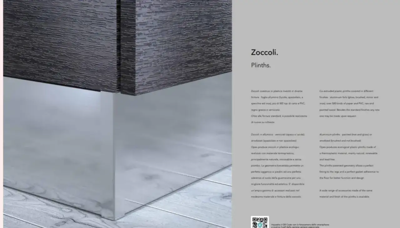 Zoccoli in alluminio per cucina, con finiture lucide o opache, ideali per un design moderno.