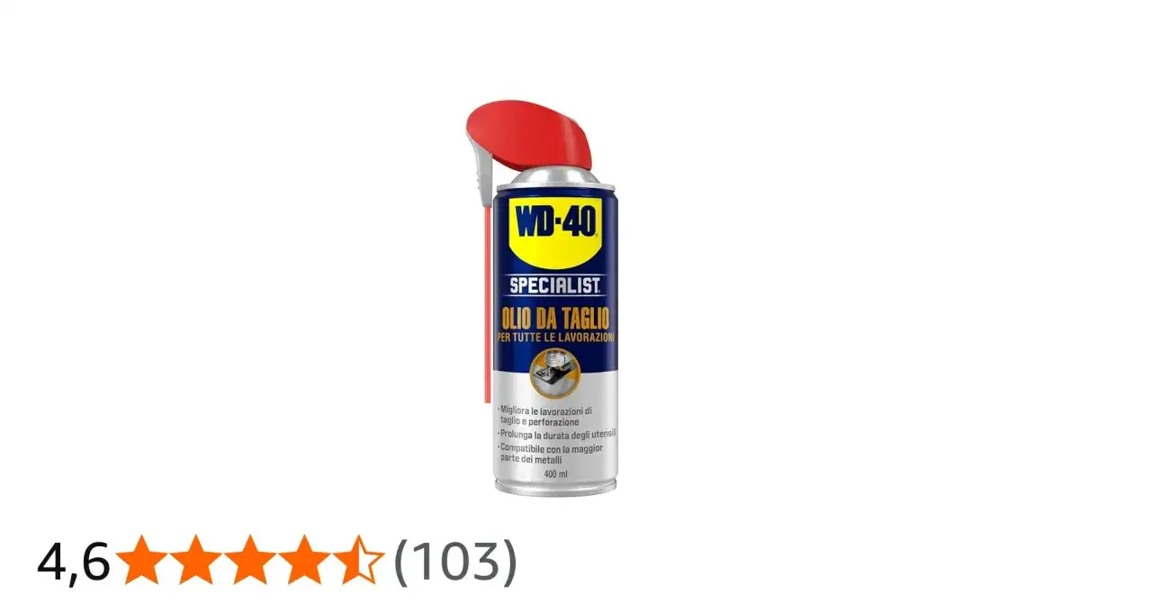 WD-40 Specialist Olio da Taglio: un alleato per proteggere il ferro dalla ruggine e migliorare le lavorazioni metalliche.